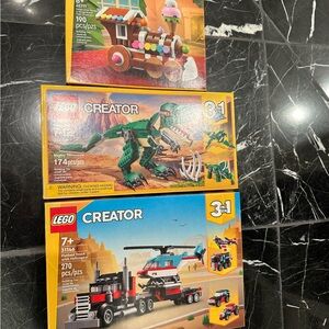 Lot of 3 LEGO new in box builder sets